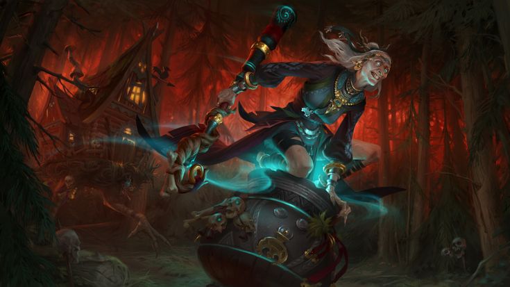 Baba Yaga's art from the online MOBA - SMITE